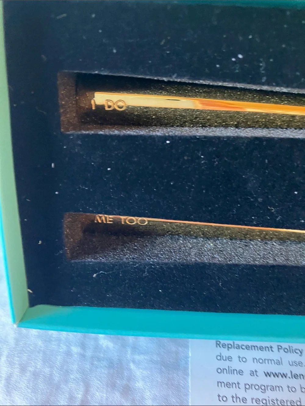 kate spade: Gold Tone “Two Hearts” Tasting Forks- set of 2